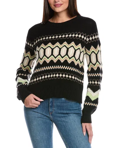 Isla & Eden Oversized Fairisle Cashmere Sweater In Multi