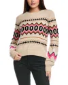 Isla & Eden Oversized Fairisle Cashmere Sweater In Multi