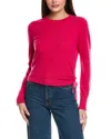 Isla & Eloise Cinched Side Cashmere Sweater In Pink
