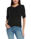 Isla & Josie Pointelle Sweater In Black