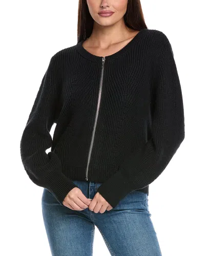 Isla & Raven Zip Cardigan In Black