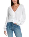 Isla & Sofia Pointelle Cardigan In White