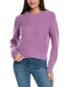 Isla & Valentina Wool-blend Sweater In Purple
