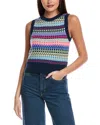 &isla Willow Fairisle Cashmere Vest In Multi