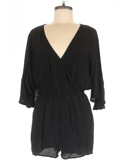 Pre-owned Isla & Lulu Romper In Black
