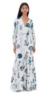 Isla And White Frances Dress Sundeck In Multi