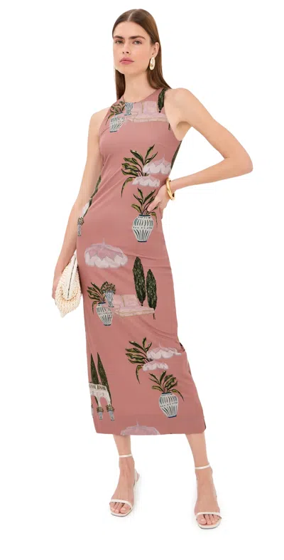 Isla And White Lumina Dress Rosavida In Purple