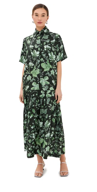 Isla And White Marcella Dress Flora