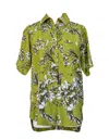 Isla And White Phia Greenery Shirt In Green Floral In Multi