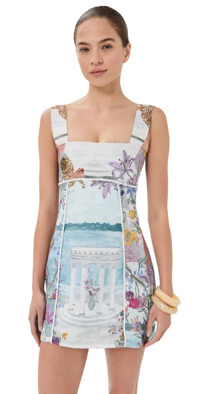 Isla And White Serra Dress Marena In Multi