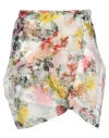 Isla And White Isla & White Woman Mini Skirt Transparent Size S Silk In Transparent