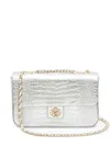 &isla Anne Jumbo Crossbody Bag In Silber