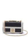 &isla Anne Leather-trim Straw Crossbody Bag In Black