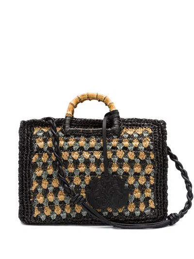 Isla Bamboo-handle Woven Bag