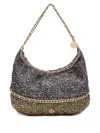 &isla Chain-embellished Textured Shoulder Bag