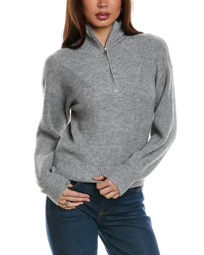 Isla Ciel 1/2-zip Sweater In Grey