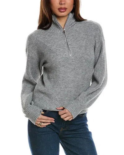 Isla Ciel 1/2-zip Sweater In Grey