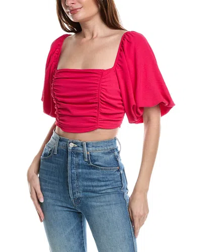 Isla Ciel Crop Top In Pink