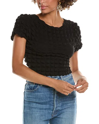 Isla Ciel Knit Top In Black
