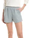 Isla Ciel Textured Check Sweatshort In Purple