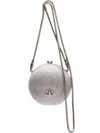 &isla Crystal-embellished Clutch Bag In Silver
