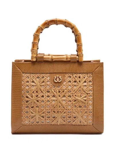 Isla Diana Bamboo-handle Tote Bag