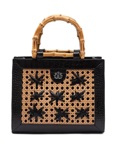 Isla Diana Bamboo-handle Woven Tote Bag