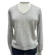 Isla Dion Vee In Pale Grey In Silver
