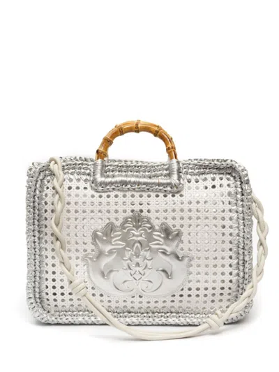 Isla Duna Tote Bag In Silver