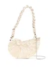 Isla Engraved Mother-of-pearl Shoulder Bag In Neutrals