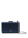&isla Eva Logo-plaque Clutch Bag In Blue