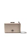 &isla Eva Logo-plaque Clutch Bag In Brown