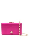 &isla Eva Logo-plaque Clutch Bag In Pink