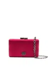 &isla Eva Logo-plaque Clutch Bag In Red