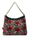 Isla Fiori Shoulder Bag In Black