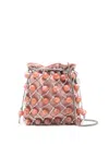 &isla Lara Bead-detailing Shoulder Bag In Orange