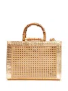 Isla Large Diana Bamboo-handle Tote Bag In Gold