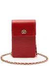 &isla Leather Phone Pouch In Red