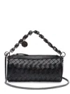 &isla Leather Shoulder Bag In Black