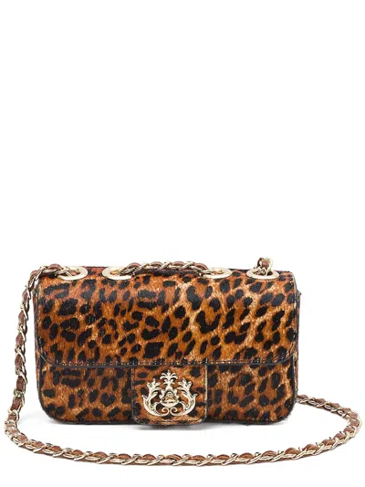 Isla Leopard-print Crossbody Bag In Brown