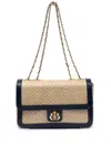 &isla Logo-plaque Shoulder Bag In Neutrals