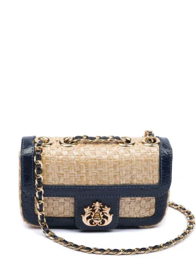 Isla Logo-plaque Shoulder Bag In Neutrals