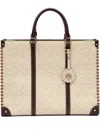&isla Monogram Tote Bag In Neutrals