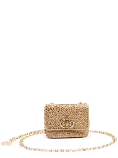 Isla Nano Jolie Crystal-embellished Mini Bag In Gold