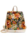 &isla Sequin-embellished Floral Backpack In Neutrals