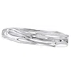 Isla Silver Women's Elegant Organic Sterling Silver Bangle