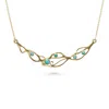 Isla Silver Women's Gold / Blue Handmade Gold Vermeil American Turquoise Necklace In Multi