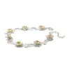 Isla Silver Women's Gold / Silver Daffodil Bloom Bracelet
