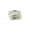 Isla Silver Women's Gold / Silver Haytor Statement Spinning Ring