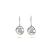 Isla Silver Women's Gold / White / Silver Unique Sterling Silver Rainbow Moonstone Earrings